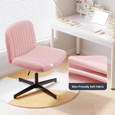 Office Chair Desk Chair Reading Chair with Wider Cushion for Sitting in Tailored Seat, Rocker Function, Home 360° Swivel Chair