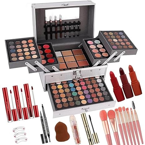 UNIFULL 132 Color All- In- One Makeup For Women Full Kit,Professional Makeup Kit,Makeup Gift Set for Women,Girls&Teens,Include eyeshadow/lipstick/
